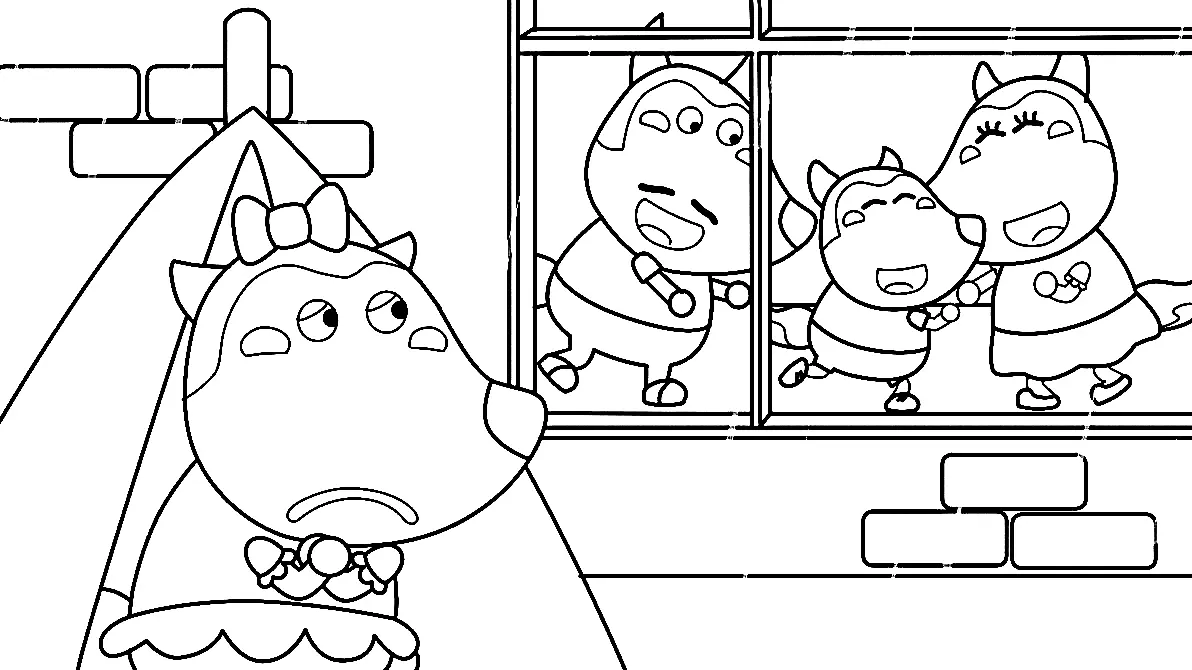 Wolfoo Coloring Pages 92