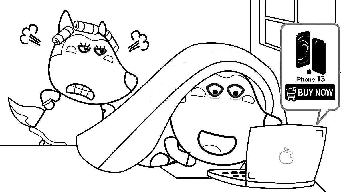 Wolfoo Coloring Pages 99