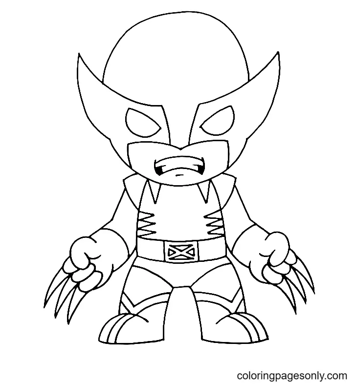 Wolverine Para Colorear 100