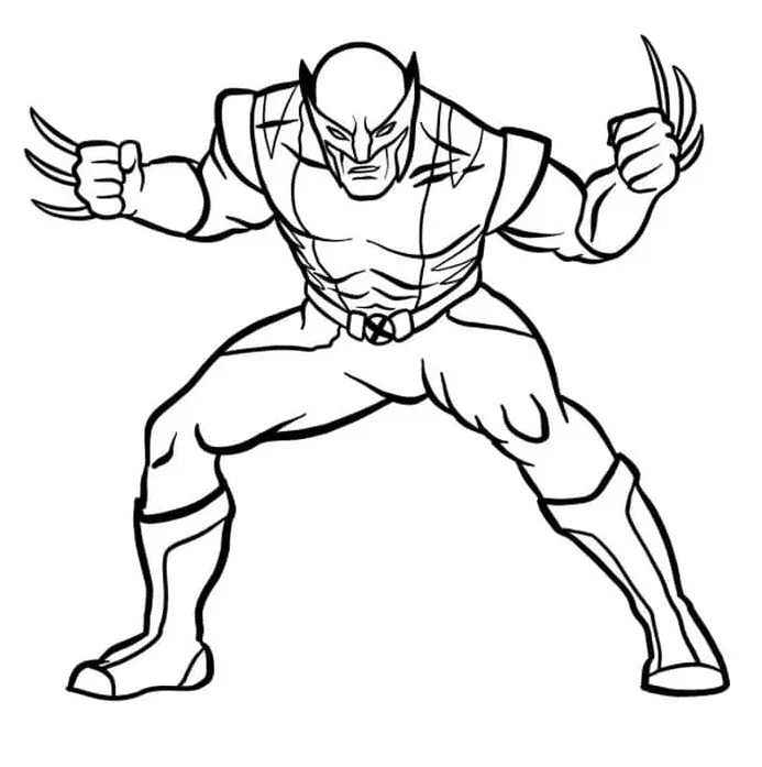 Wolverine Coloring Pages 104