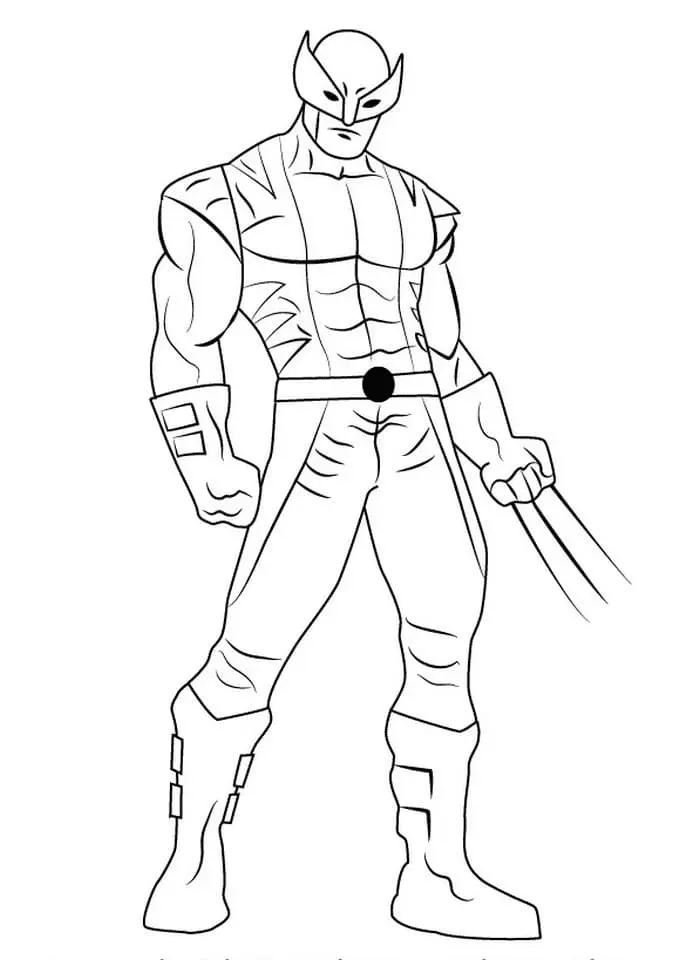 Wolverine Coloring Pages 110