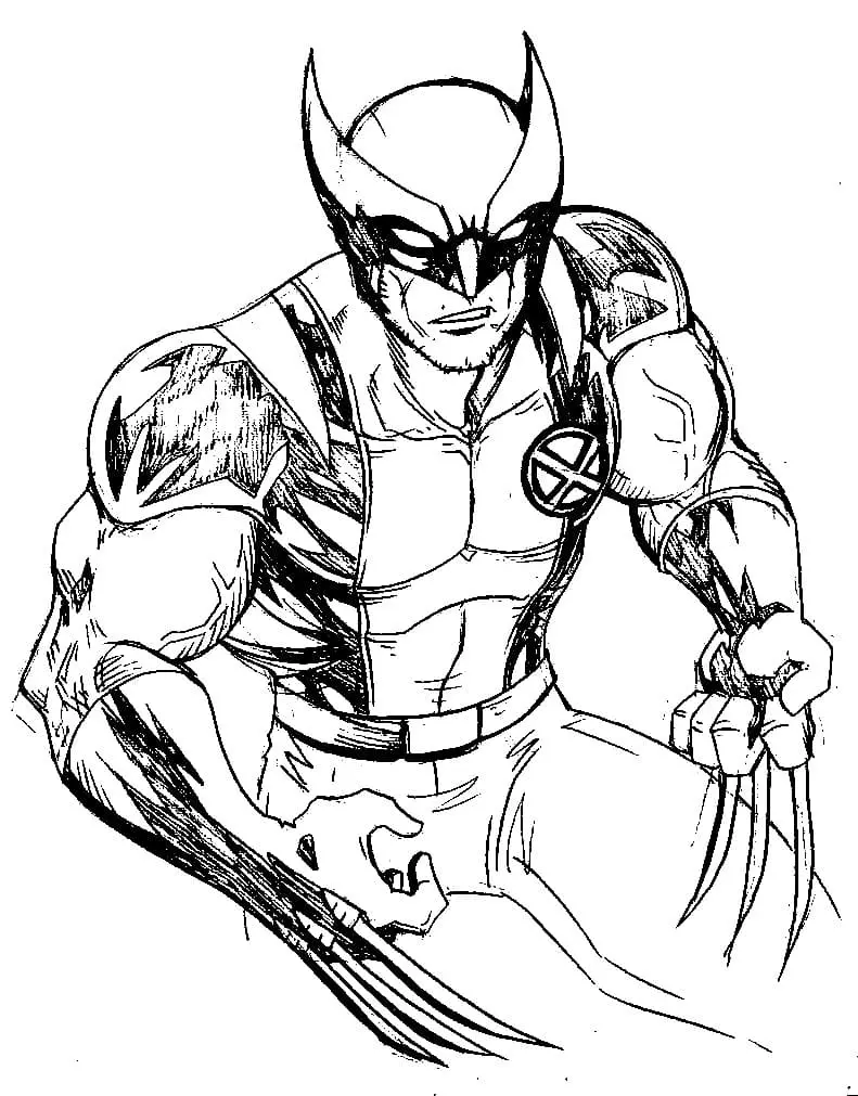 Wolverine Coloring Pages 112
