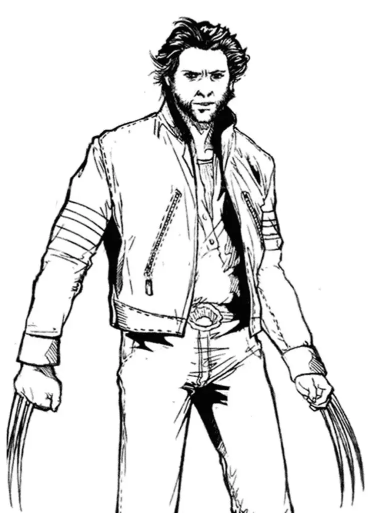 Wolverine Coloring Pages 116
