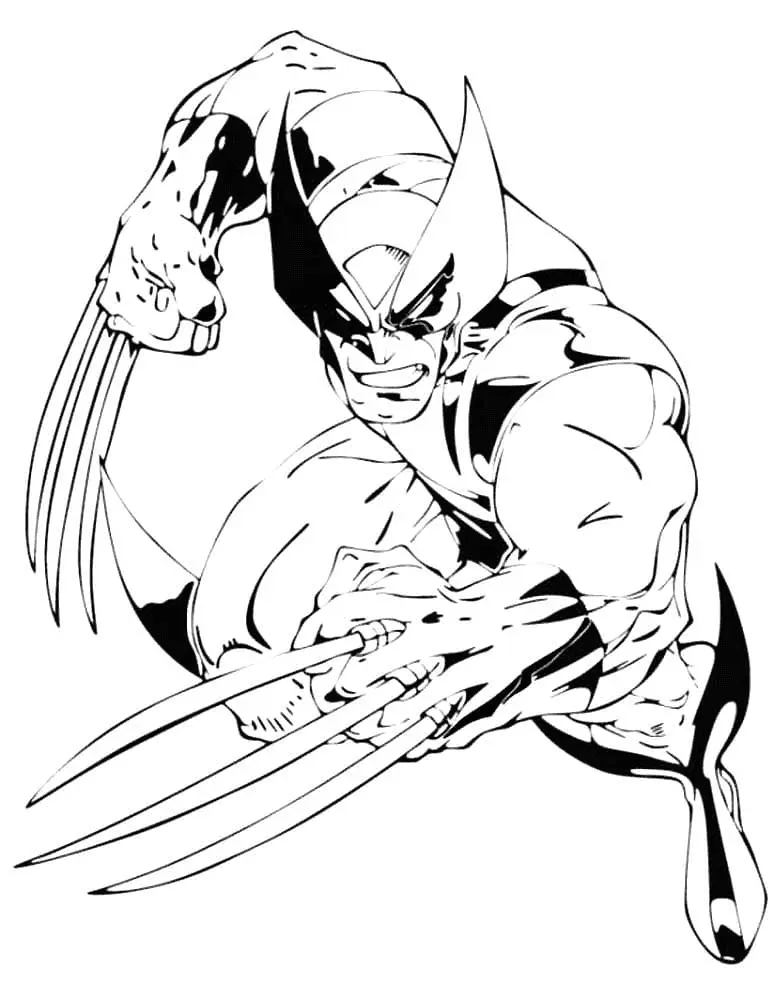 Desenhos de Wolverine Para Colorir 129