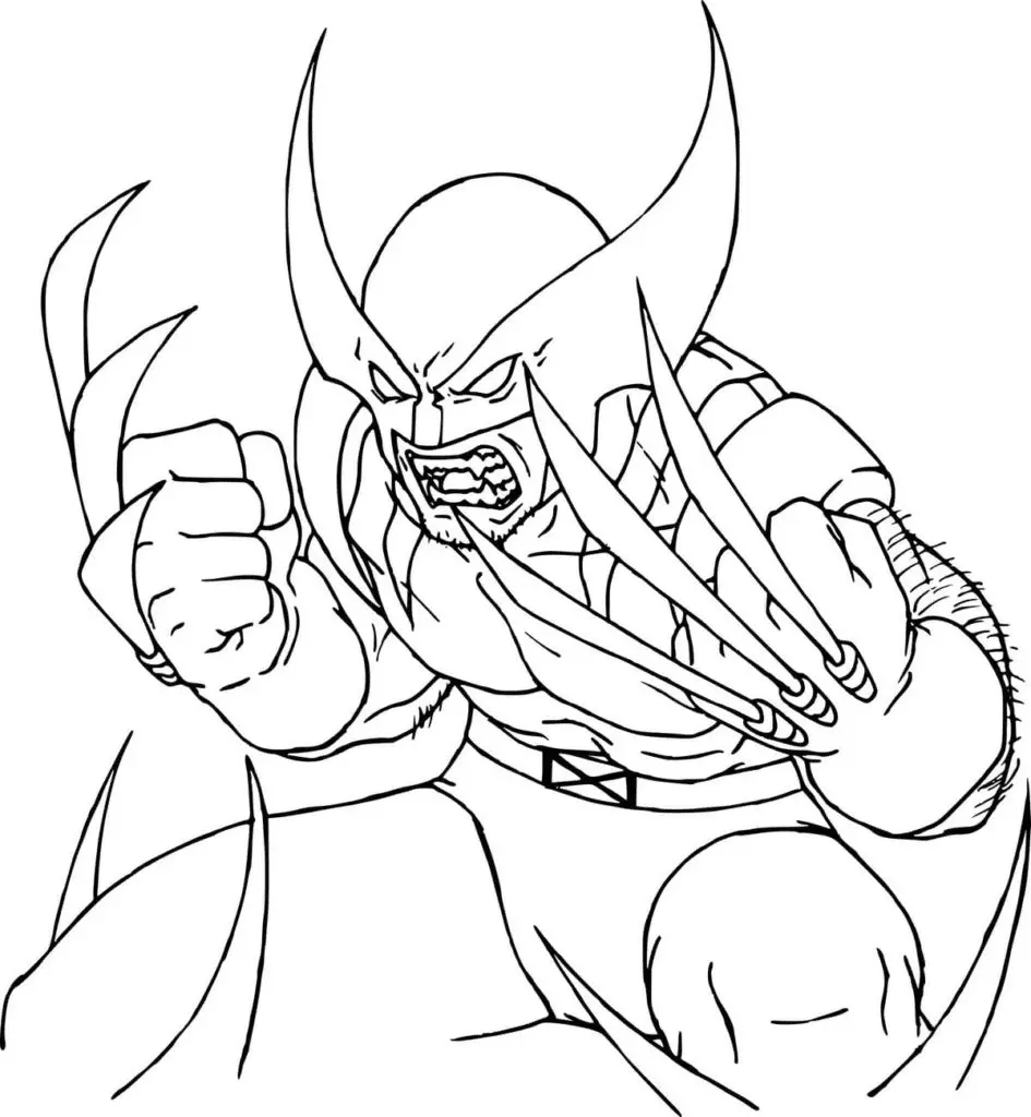 Wolverine Para Colorear 153