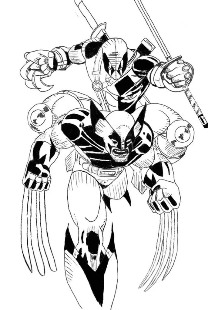 Wolverine Coloring Pages 154