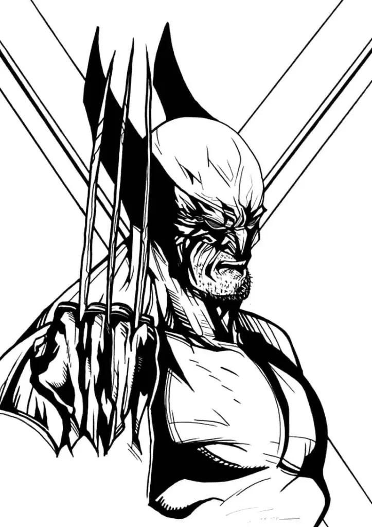 Wolverine Para Colorear 26