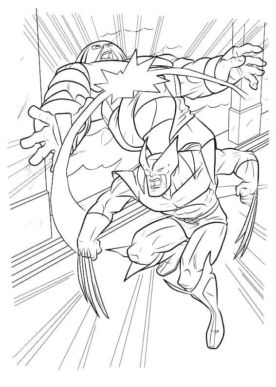 Desenhos de Wolverine Para Colorir 49