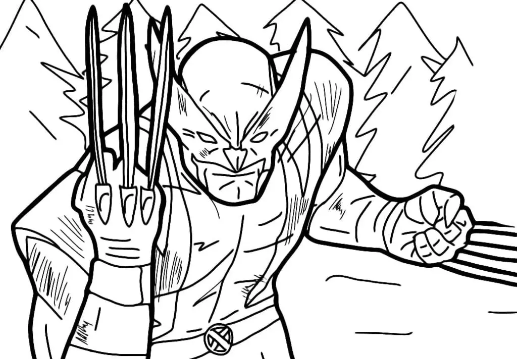Wolverine Para Colorear 59