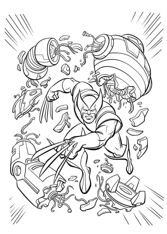 Wolverine Para Colorear 71