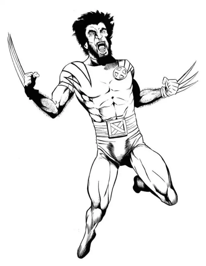 Wolverine Coloring Pages 76