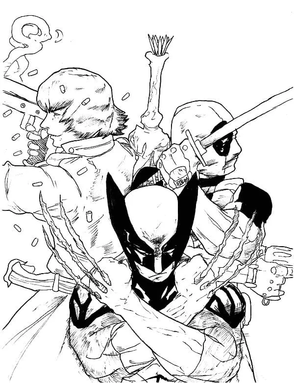 Wolverine Ausmalbilder 77