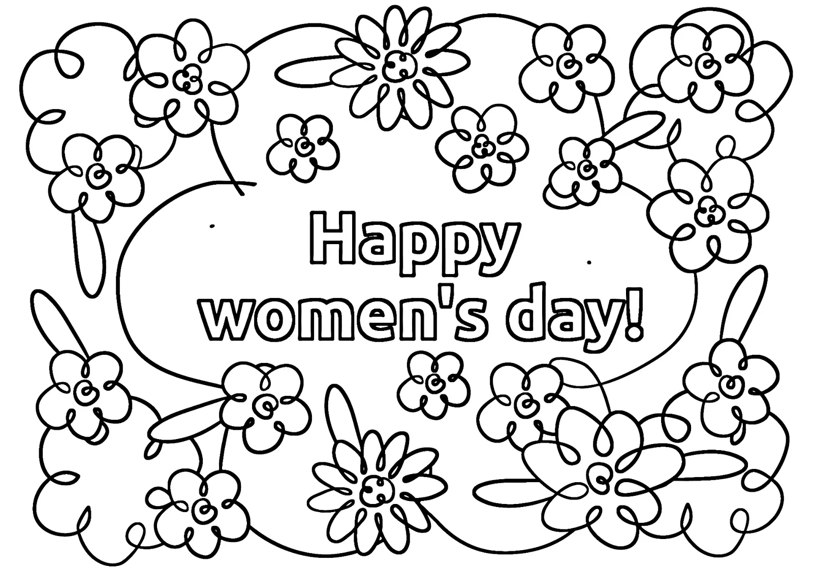 Womens day Coloring Pages 118