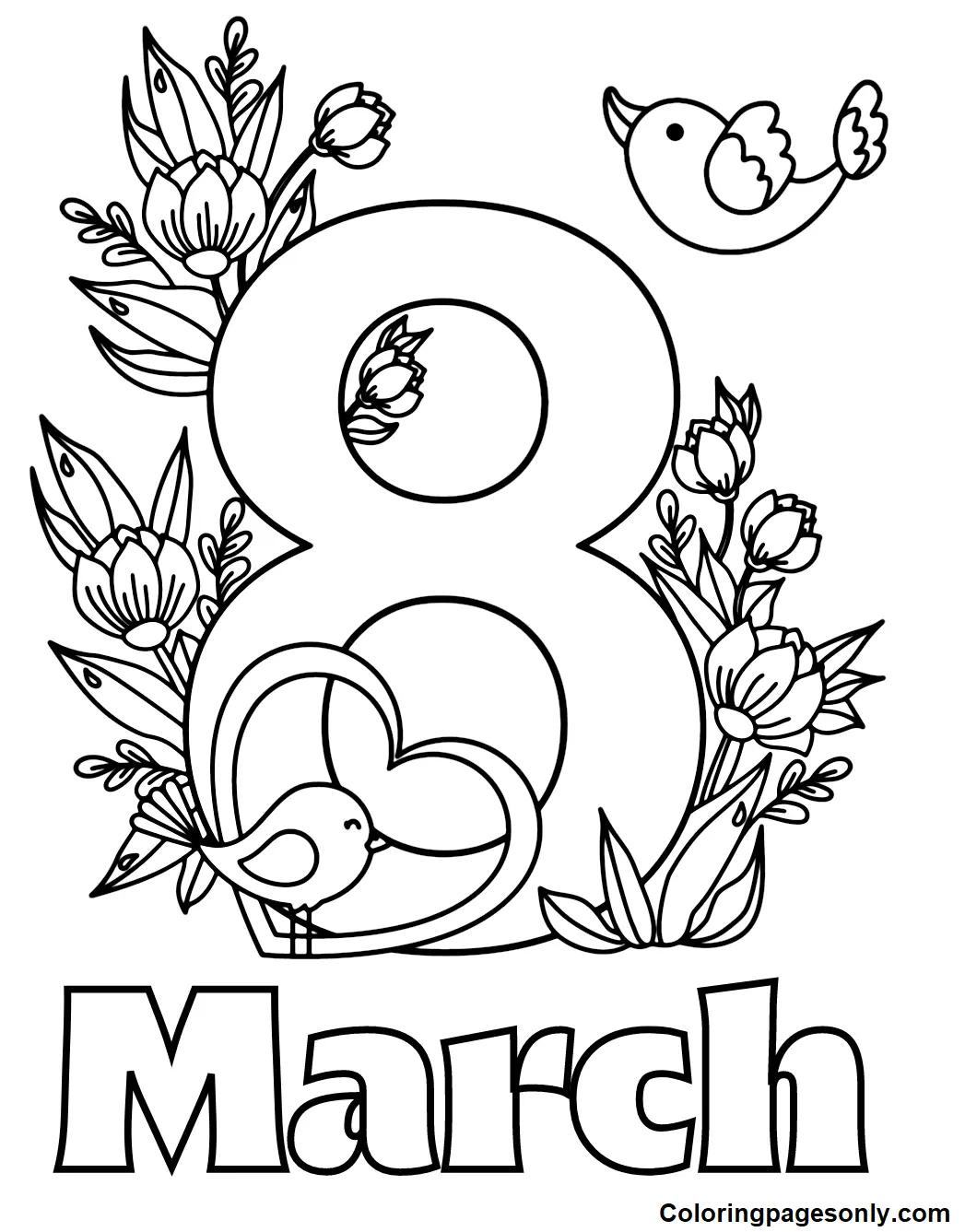 Dia De La Mujer Para Colorear 151