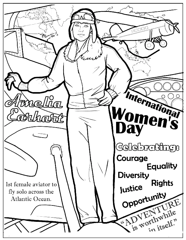 Womens day Coloring Pages 181