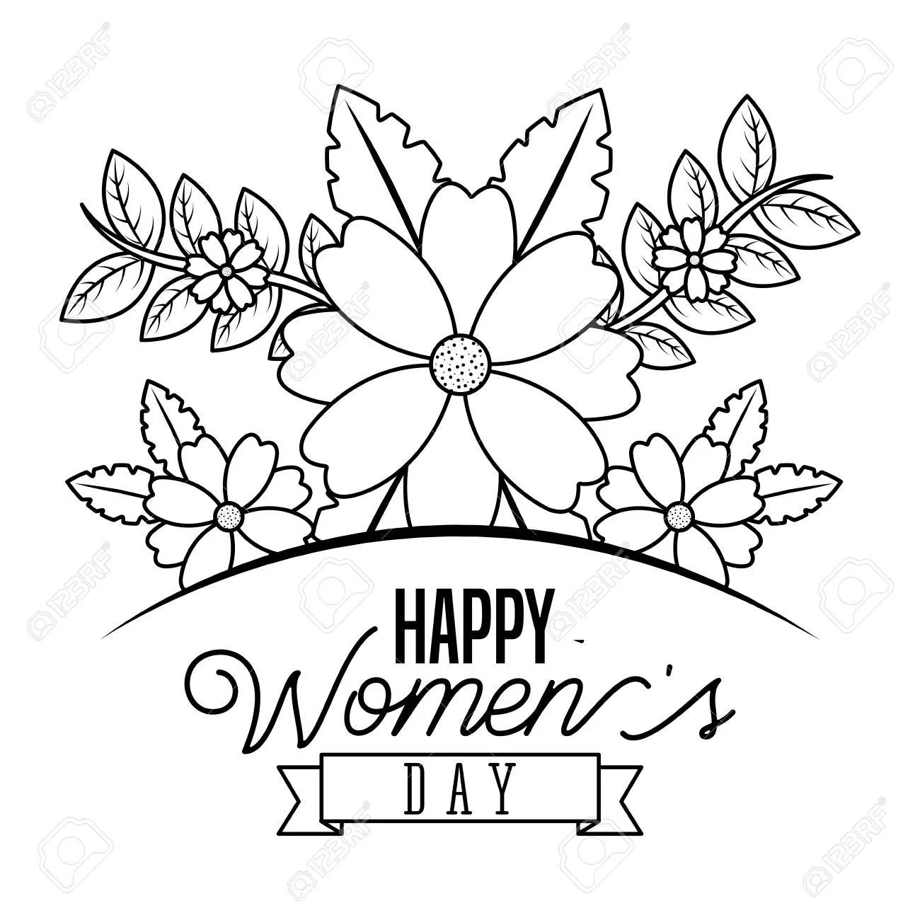 Womens day Coloring Pages 75