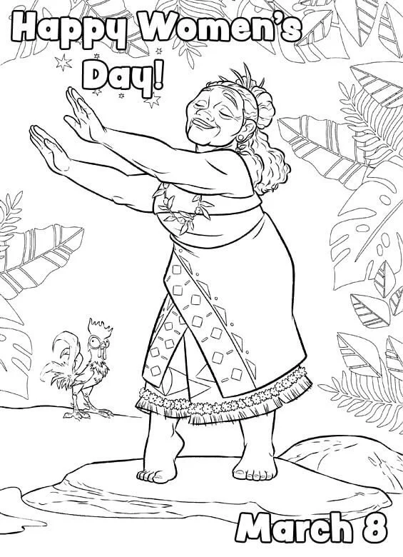 Womens day Coloring Pages 95