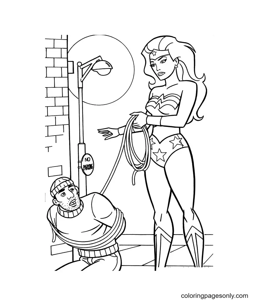 Wonder Woman Coloring Pages 106