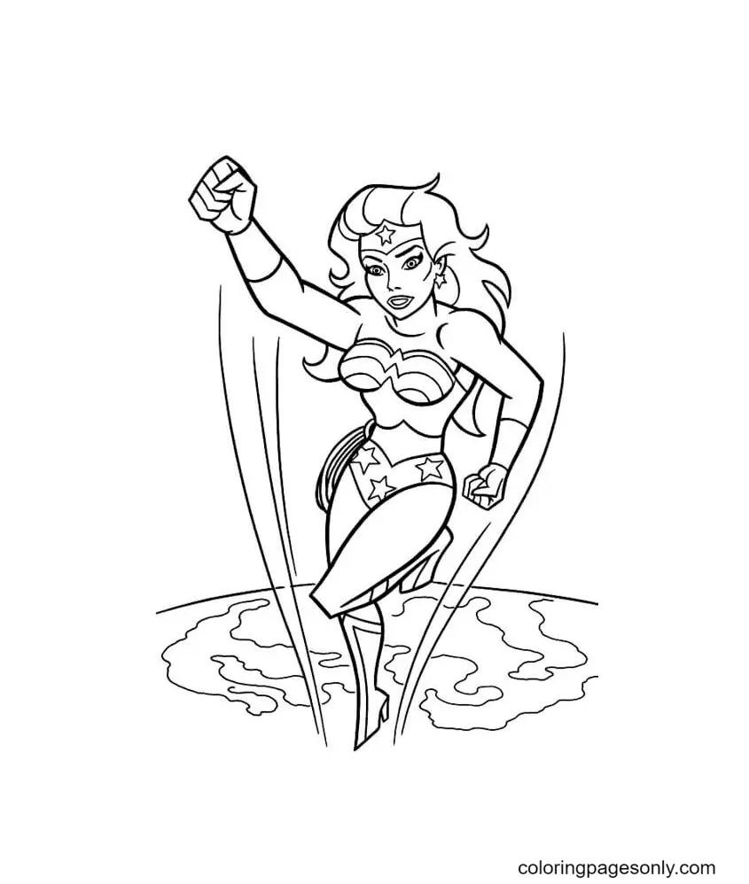 Wonder Woman Coloring Pages 108