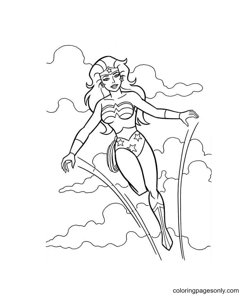 Wonder Woman Coloring Pages 109