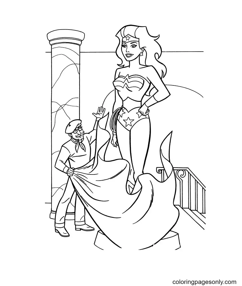 Wonder Woman Coloring Pages 110