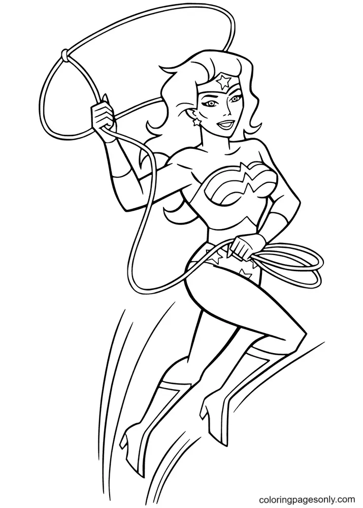 Wonder Woman Coloring Pages 112