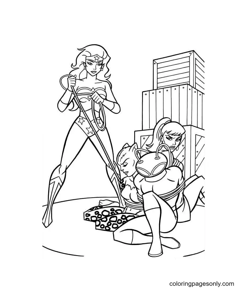 Wonder Woman Coloring Pages 119