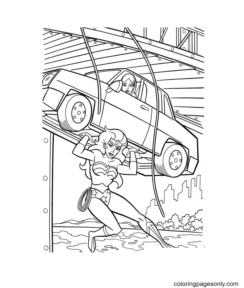 Wonder Woman Coloring Pages 127