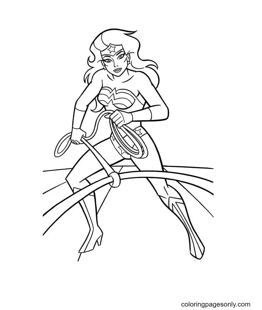 Wonder Woman Coloring Pages 133
