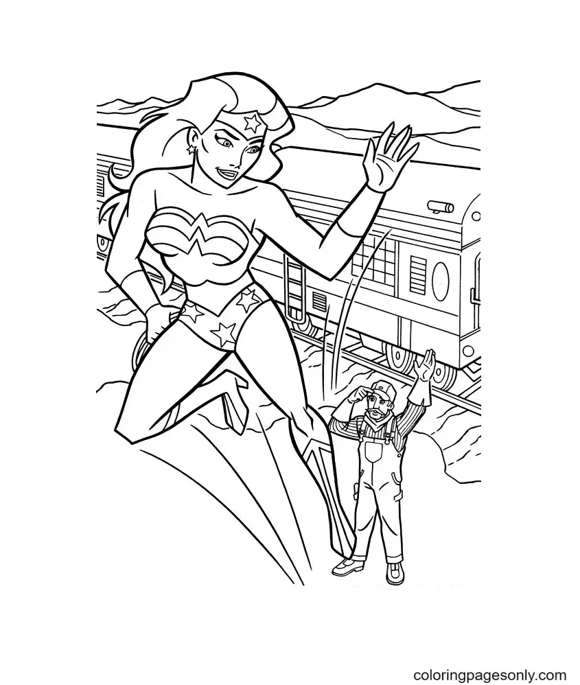 Wonder Woman Coloring Pages 139