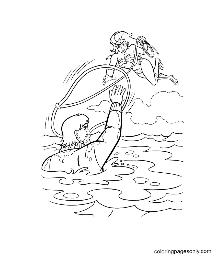 Wonder Woman Coloring Pages