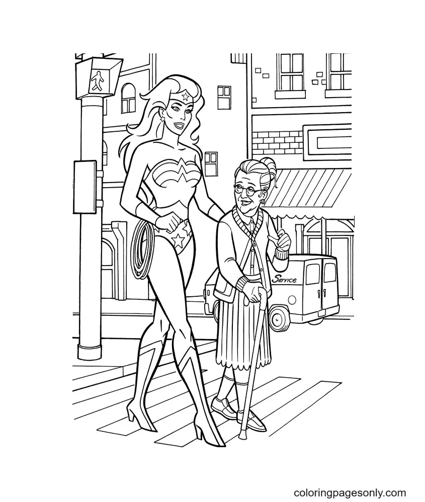 Wonder Woman Coloring Pages 62