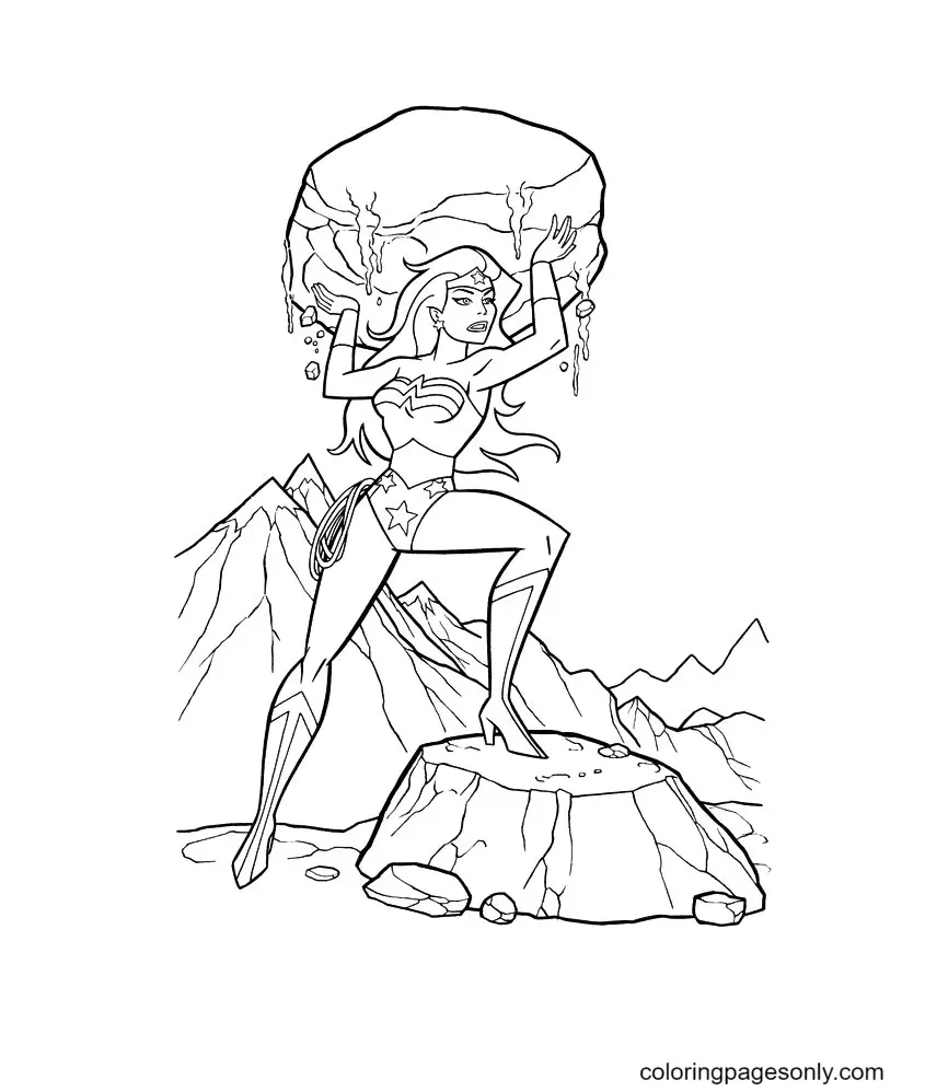 Wonder Woman Coloring Pages 68