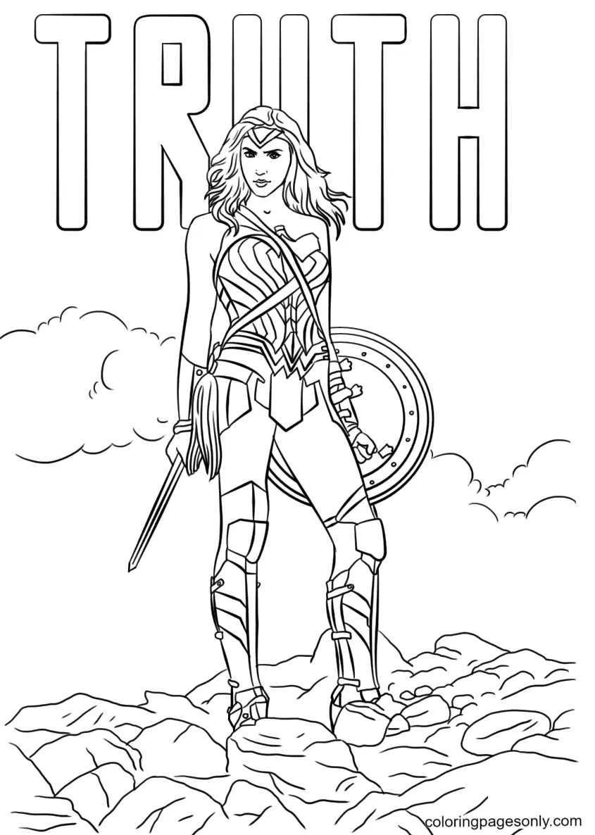 Wonder Woman Coloring Pages 73