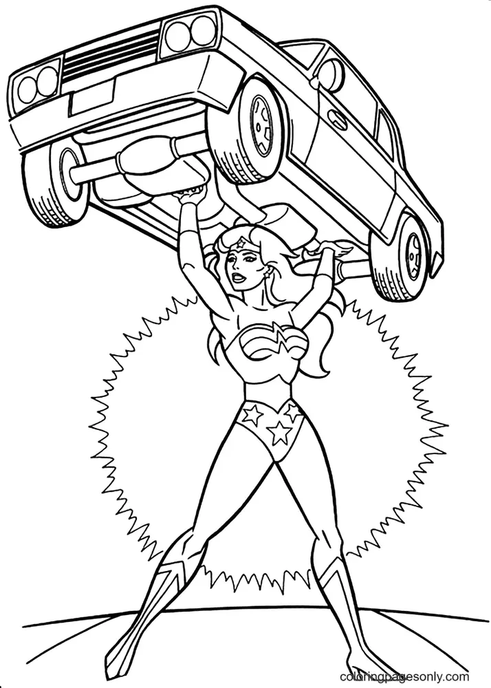 Wonder Woman Coloring Pages 77