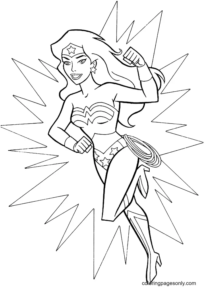 Wonder Woman Coloring Pages 79