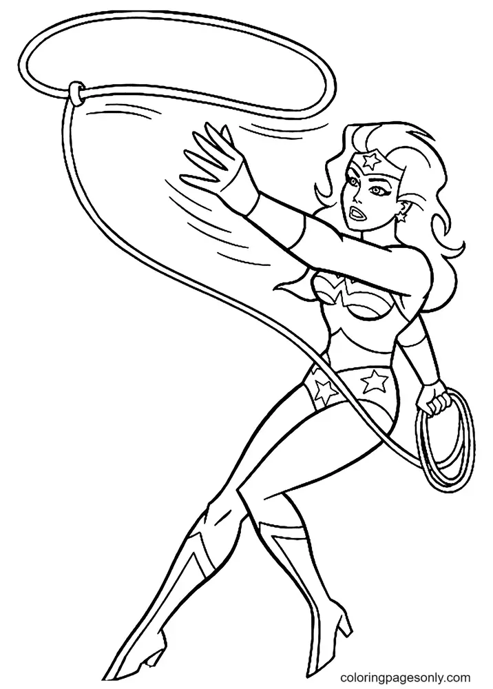 Wonder Woman Coloring Pages 84