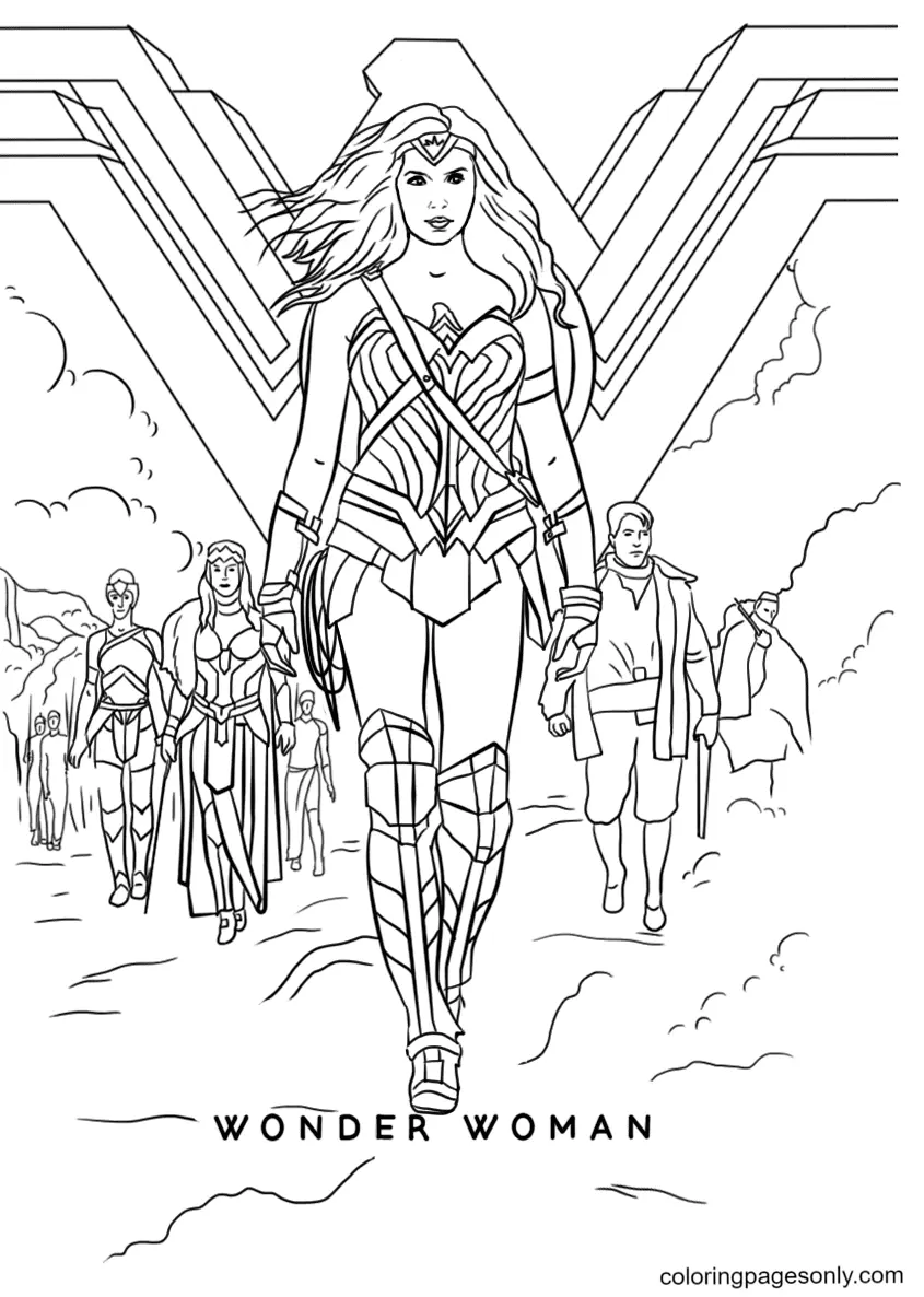 Wonder Woman Coloring Pages 86