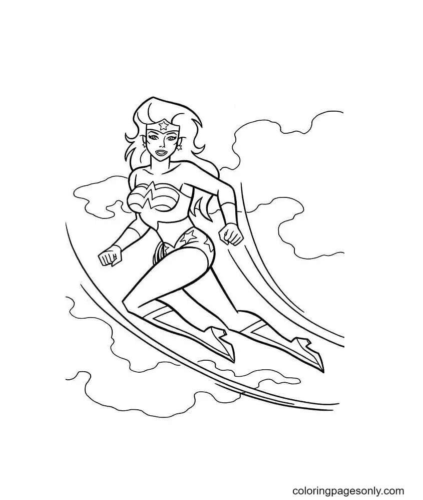 Wonder Woman Coloring Pages 87