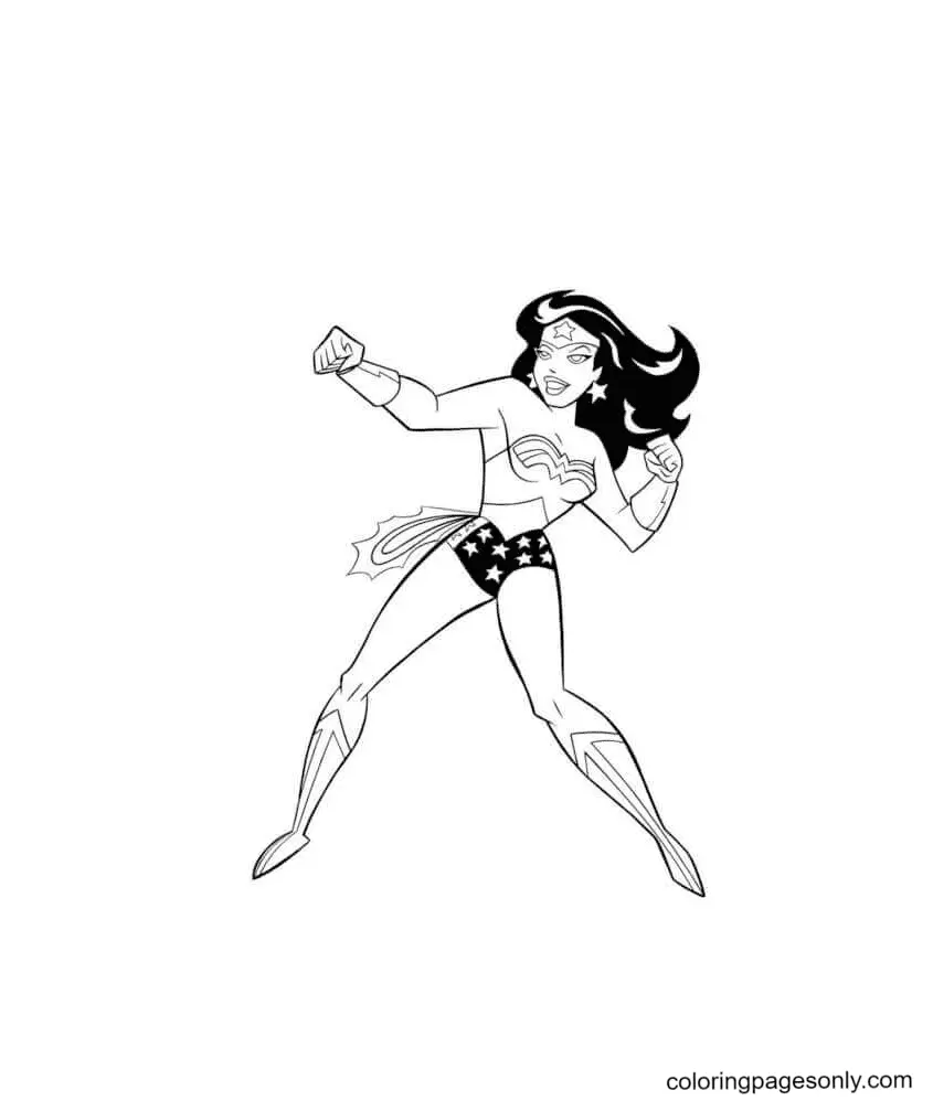 Wonder Woman Coloring Pages 88