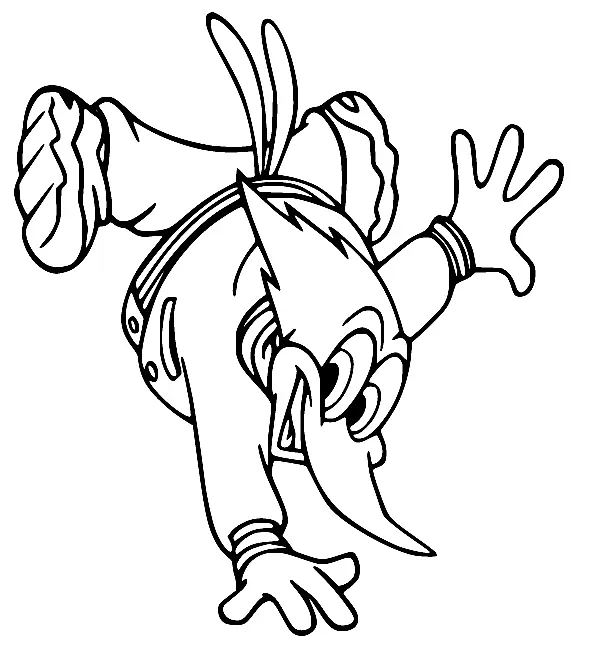 Woody Woodpecker Coloring Pages 105