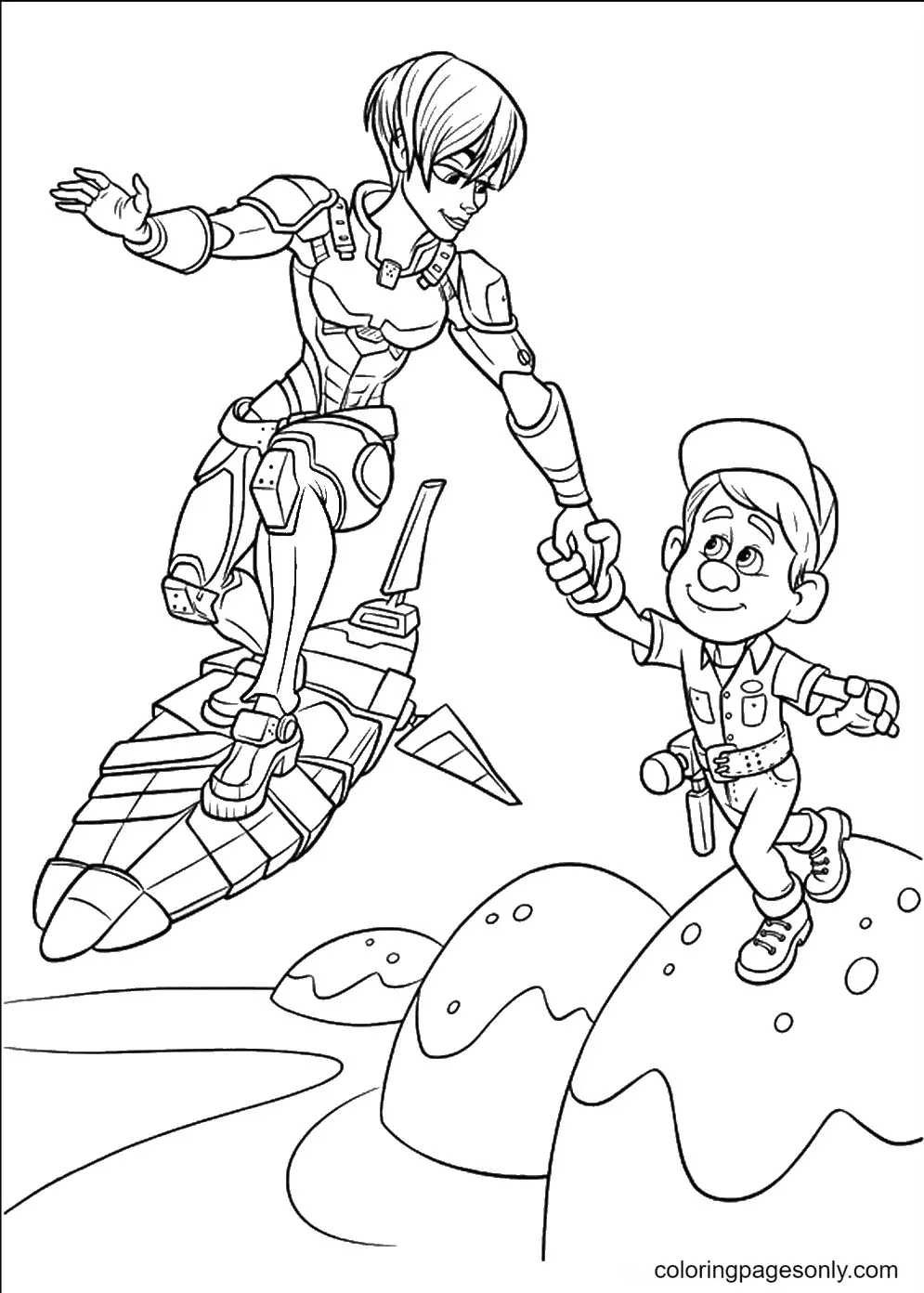 Desenhos de Detona Ralph Para Colorir 26