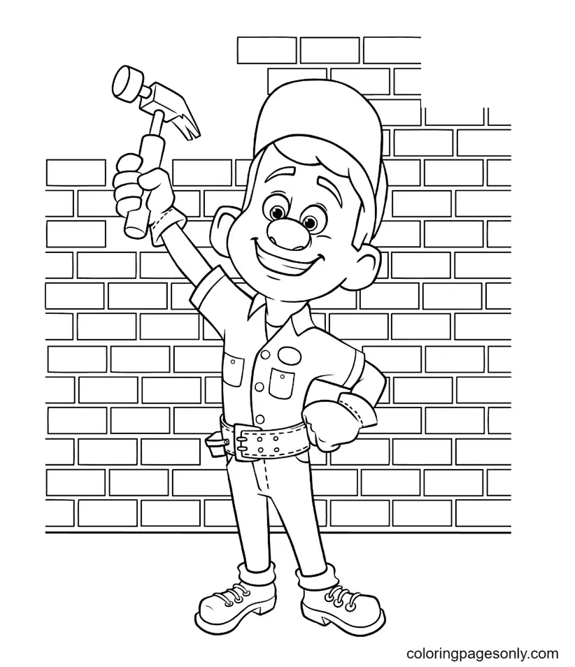 Rompe Ralph Para Colorear 43