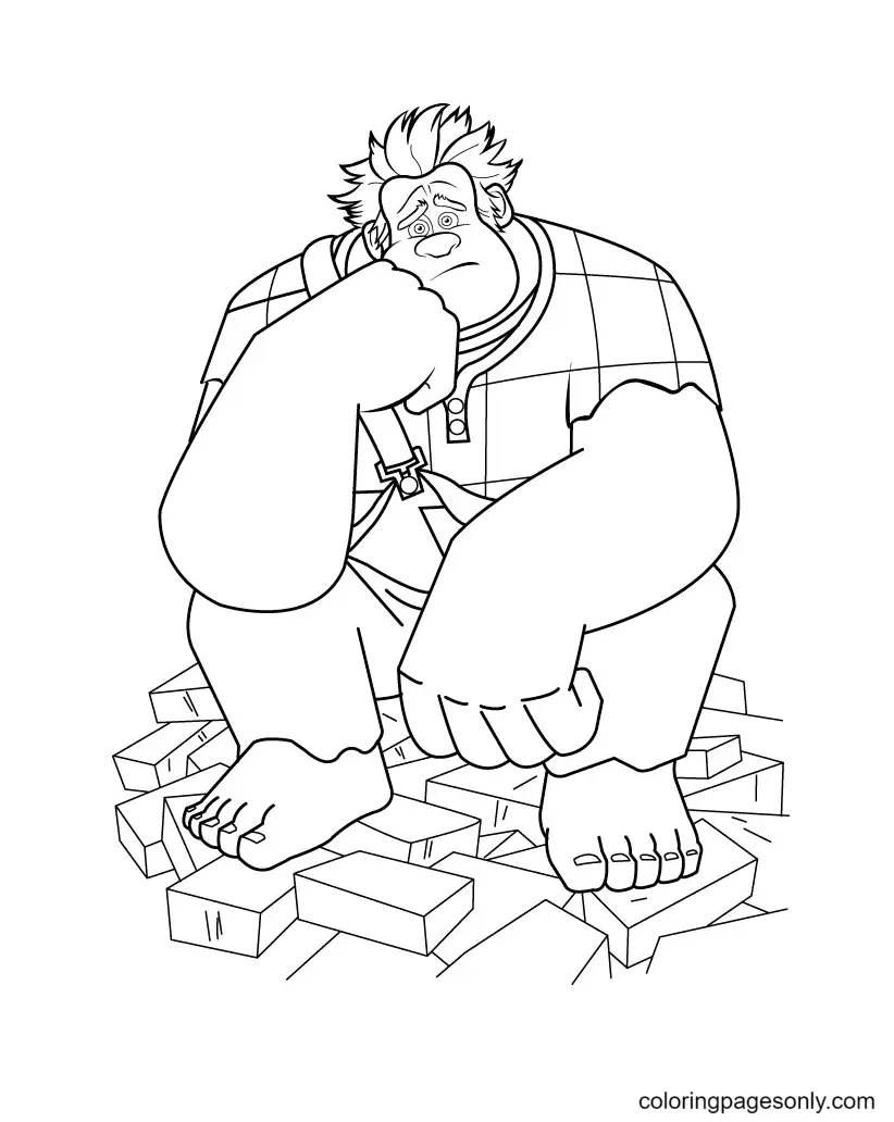 Rompe Ralph Para Colorear 53