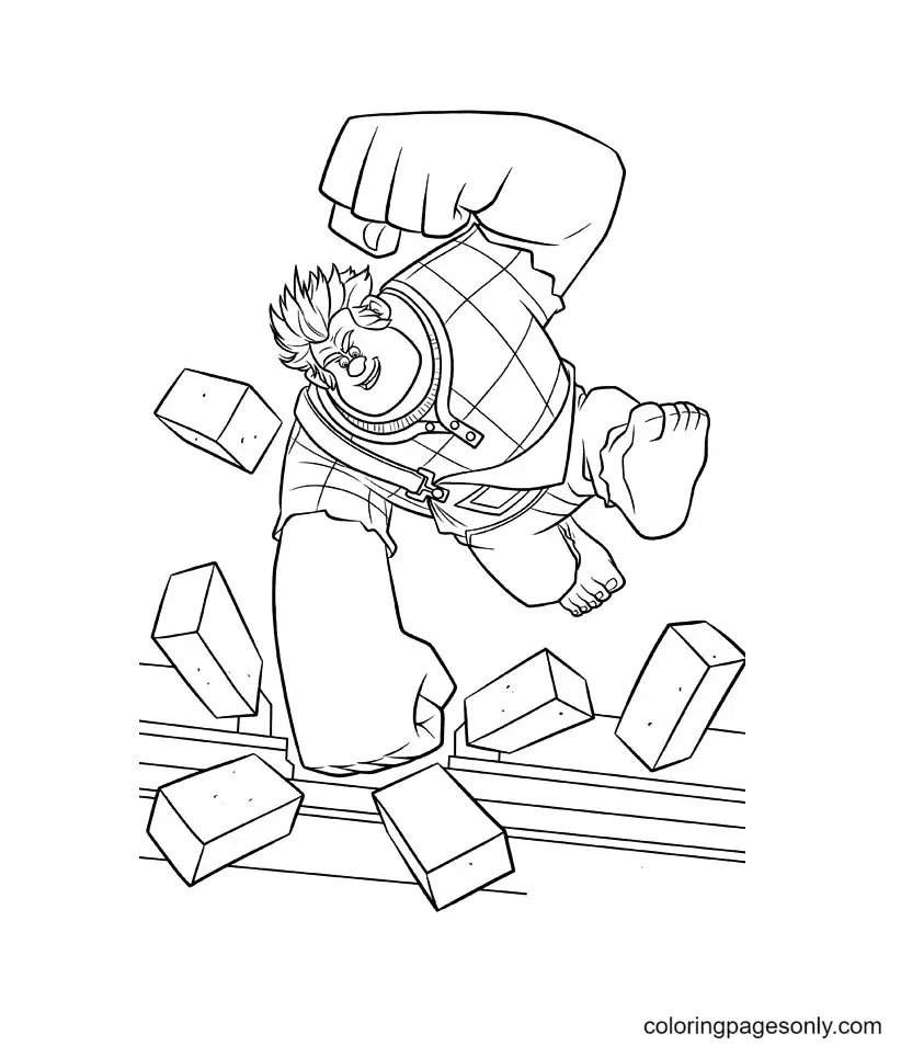 Desenhos de Detona Ralph Para Colorir 60