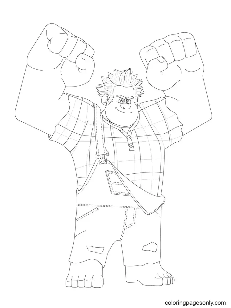 Desenhos de Detona Ralph Para Colorir 67