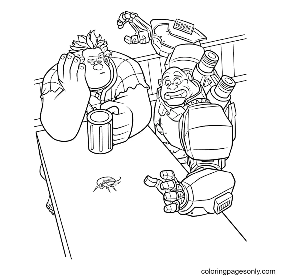 Desenhos de Detona Ralph Para Colorir 69