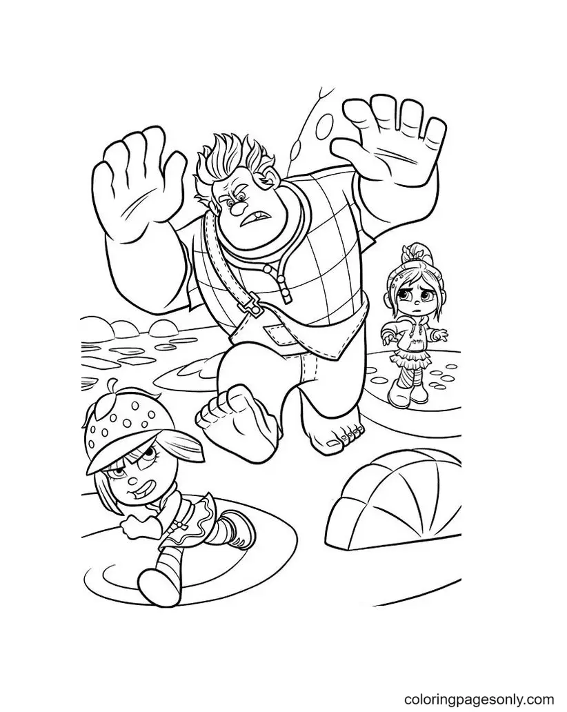Wreck It Ralph Coloring Pages 70