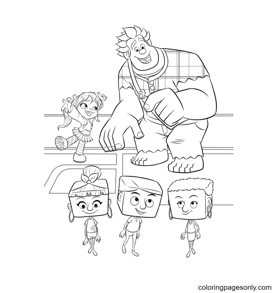 Rompe Ralph Para Colorear 71