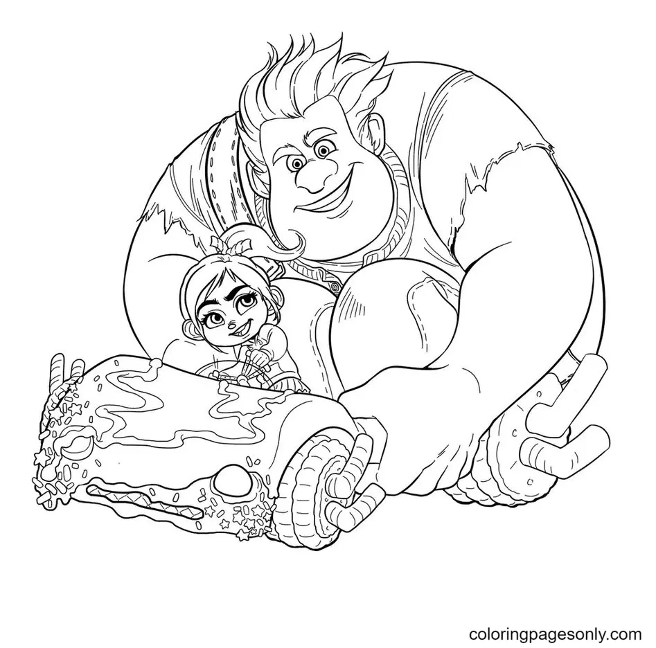 Rompe Ralph Para Colorear 72